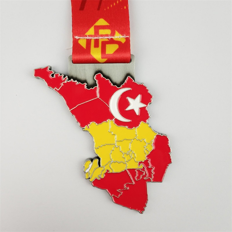 Laser din egen logotyp 3D Metal Award ODM Gold Silver och bronsmedaljer gåva