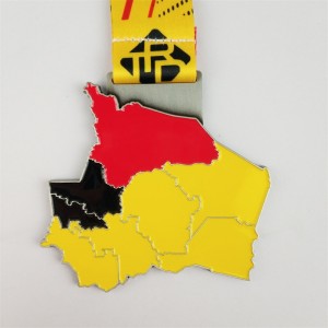 Laser din egen logotyp 3D Metal Award ODM Gold Silver och bronsmedaljer gåva