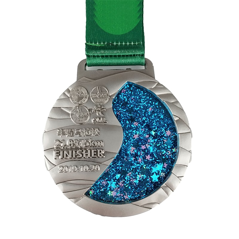 Anpassade maratonmedaljer Zinklegering Die Casting Race Medal Fun Run Medal