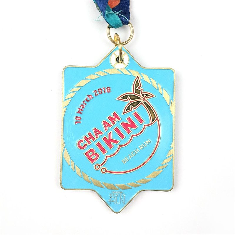 Award Marathon som kör anpassad metallsportmedalj Interlocking Medal