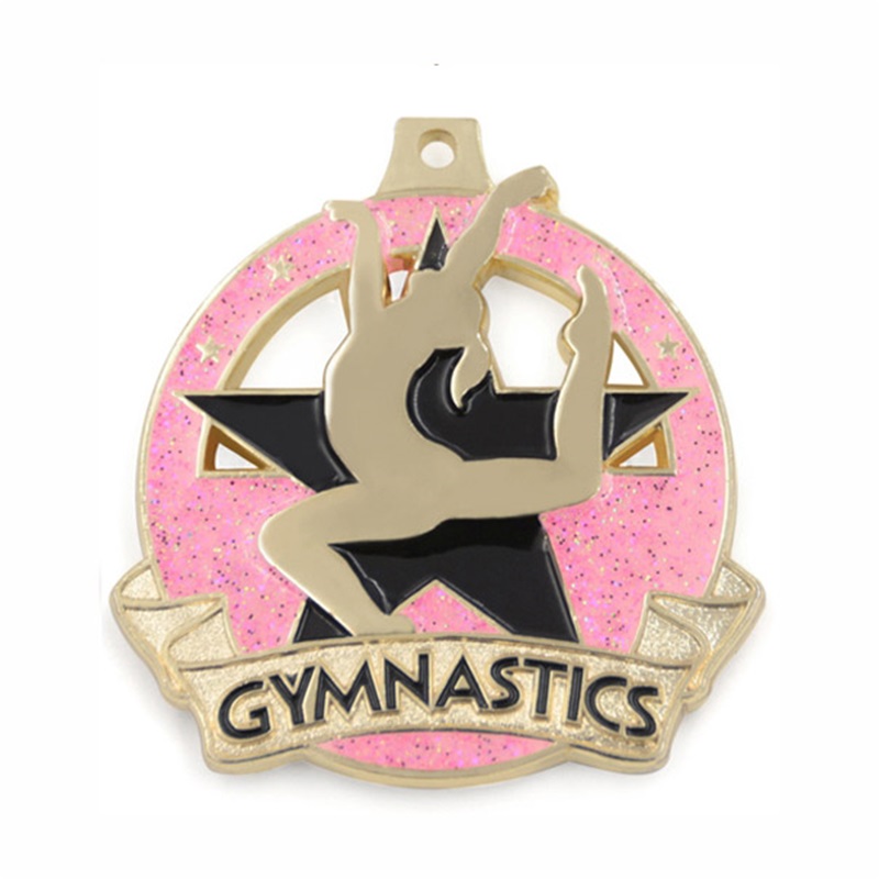 Anpassade medaljer Emaljgymnastikmedalj