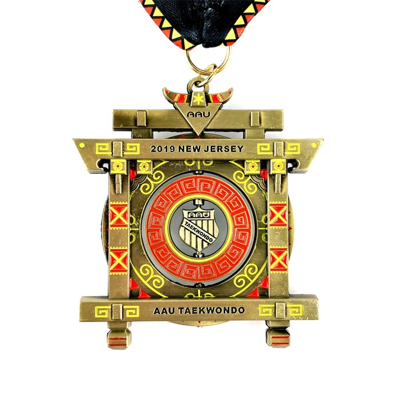 Race Medals anpassade gjutmetallmedaljer Kung Fu Medal Fu Medallion