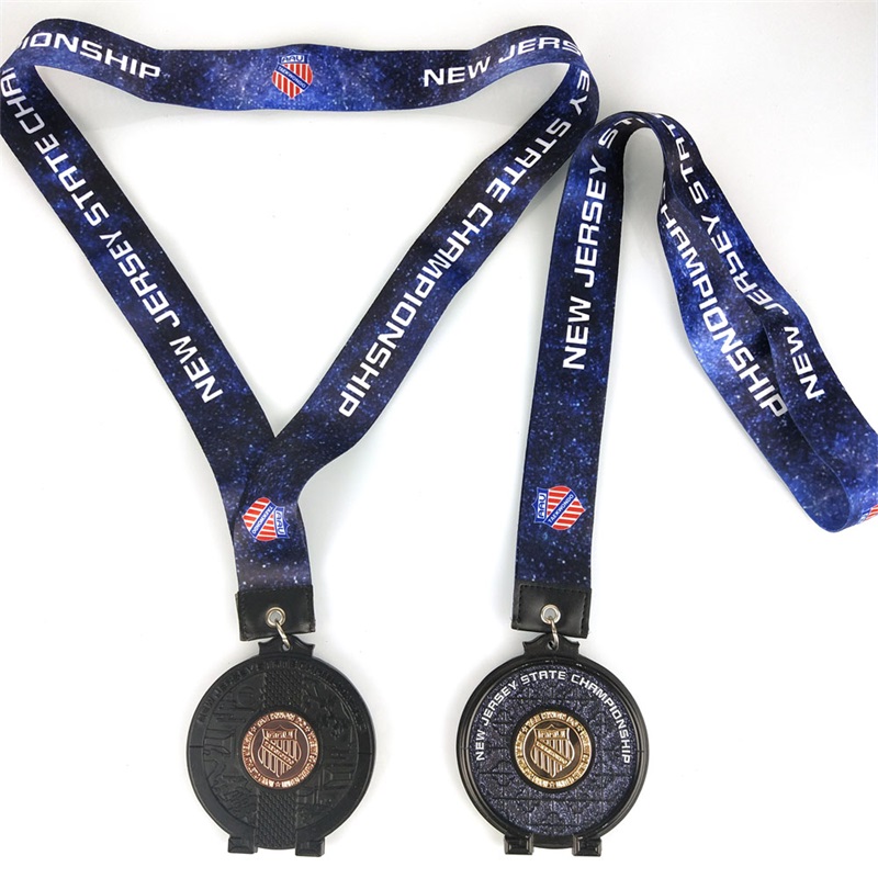 Handdesign Race Metal Glass Medals Antika pläterade vinterspel 2022 Medaljer