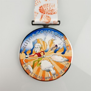 Die Cast Medal Color 3D Emaljmedaljer Custom Printed Medal Medal Logo Stickers