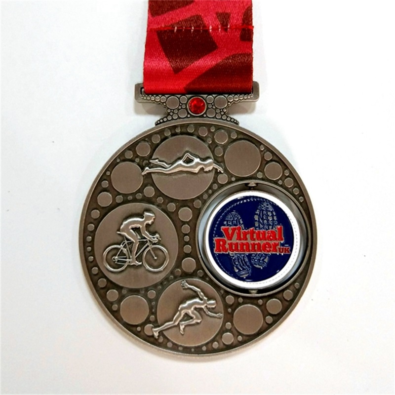 Metallanpassad gör varje form sportprismedaljer med din egen design 3D -logotyp