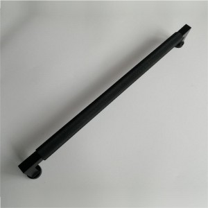 SSP061 Tungdörr drar räfflade skåphandtag, massivt mässingsskåp handtag skåp hårdvara