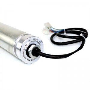 Rakt genom 50/60 miniatyr elektrisk rullgc borstlös 24V galvaniserad motor 220V 380V rostfritt stålrulle