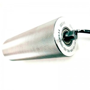 50/60 miniatyr AC elektrisk rull AC Motor Monteringslinje Rostfritt stål Rullaxel med rulltransportör