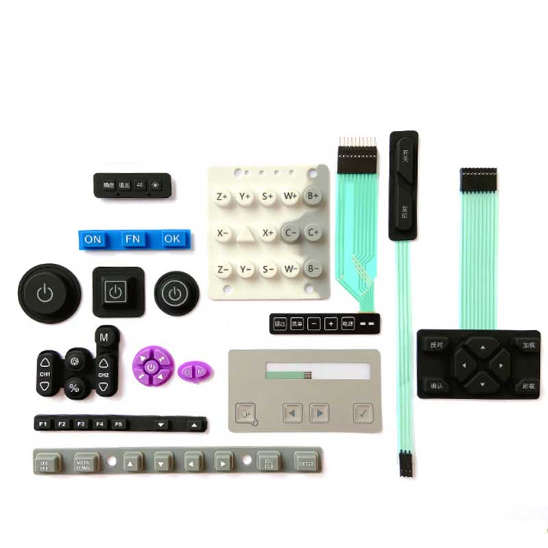 Anpassad kalkylator Silikongummi -knappsats TV Remote Control Silicone -knapp