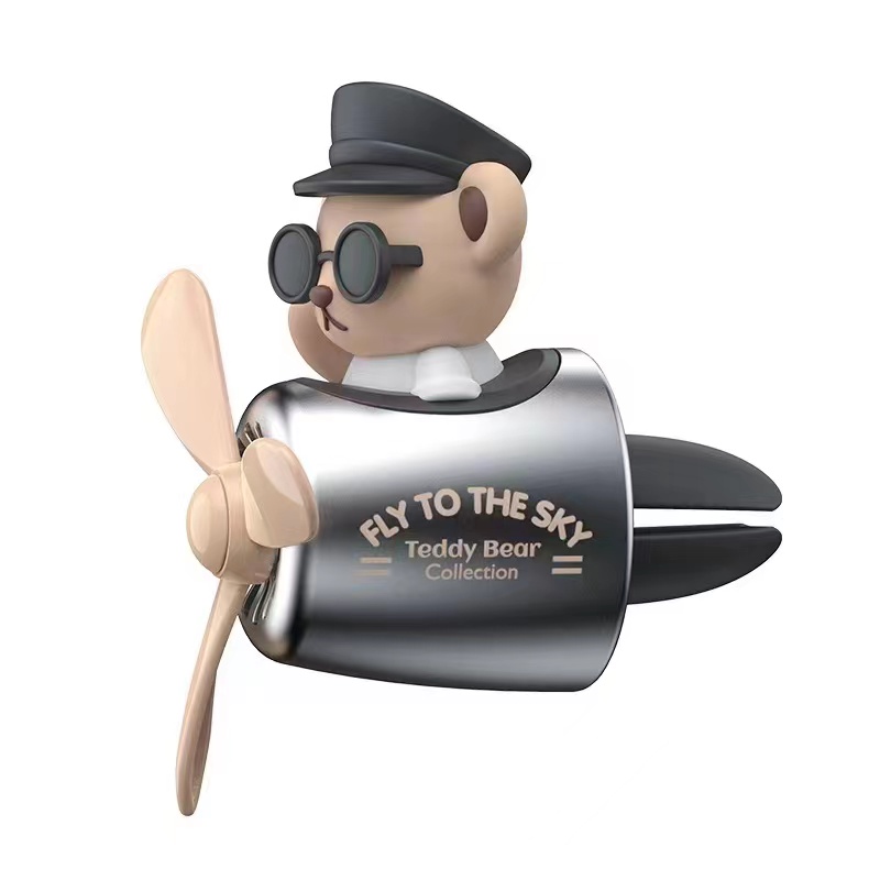 Auto Accessories Interior Parfym Diffuser Car Air Freshener Bear Pilot Scents Air Freshener Car Outlet Fragrance Air Freshener
