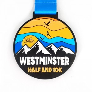 Gag Factory Custom Logo Award Medales With Ribbon Blank Gold Silver Bronze Honor Cycling Running Marathon Metal Sports Medal