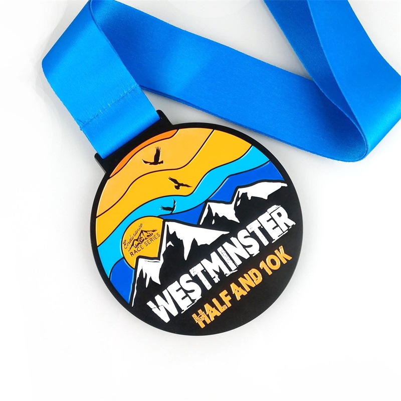 Gag Factory Custom Logo Award Medales With Ribbon Blank Gold Silver Bronze Honor Cycling Running Marathon Metal Sports Medal