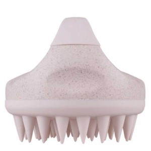 Biologisktnedbrytbart vete halm schampo massager borste hårbotten exfoliator tvätt kam kropp dusch borste bad spa bantmassage borste