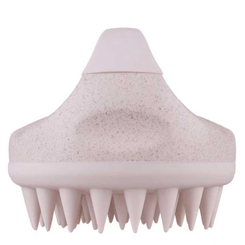 Biologisktnedbrytbart vete halm schampo massager borste hårbotten exfoliator tvätt kam kropp dusch borste bad spa bantmassage borste