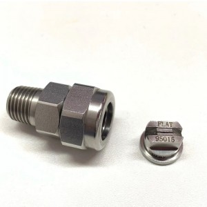 TP Unijet Spray Tips, TPU, Flat Fan Jet Jet rostfritt stål TPU-huvudmunstycke, metallrengöringsmunstycke