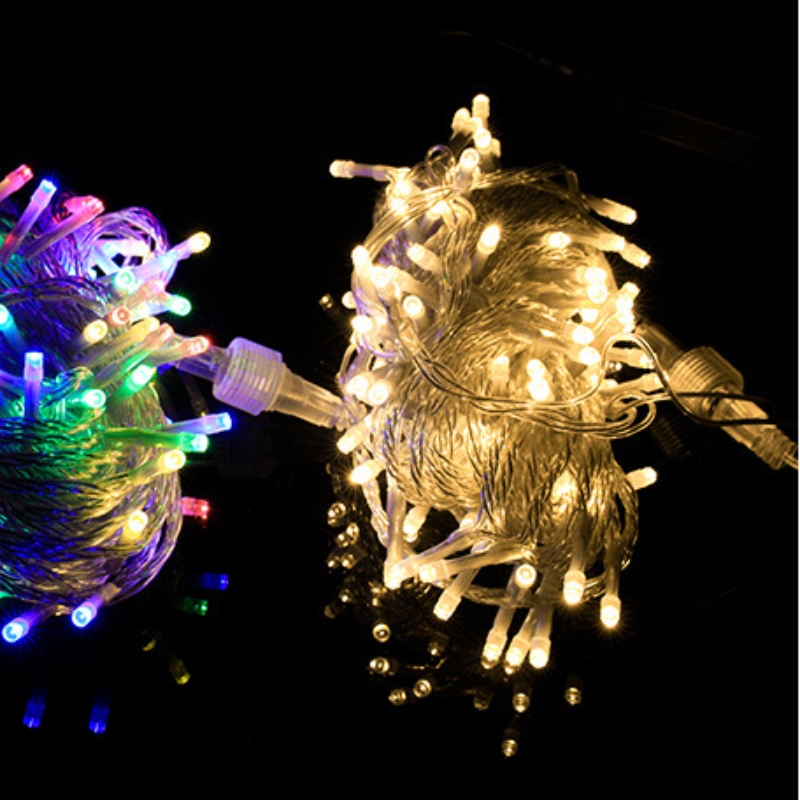 LED julbelysning vattentät utomhusfe ljus till julnyår bröllopsträngsljus dekor