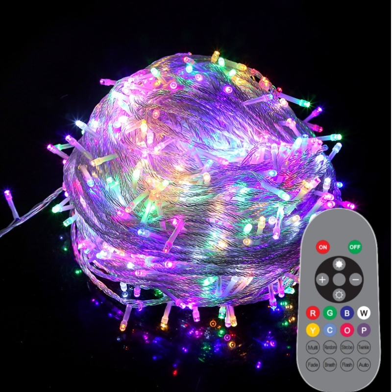 Holiday Outdoor Garland Lighting Christmas Lights Wedding Party Decorations LED RGB Fairy String Light