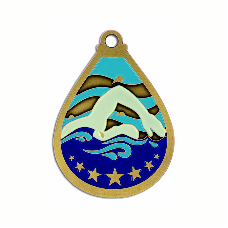 Anpassade medaljer Design för att simma medaljer