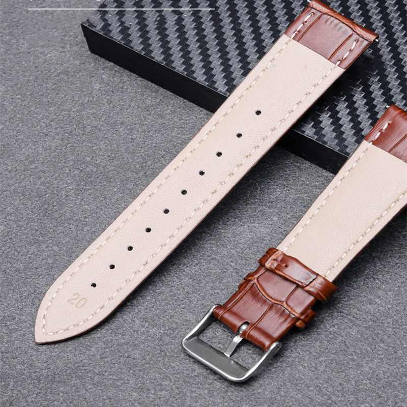 Äkta läderrem, andningsbara och hållbara, fashionabla Qianniao -nät, litet, färskt och fast färgrem, etc. är lämpliga för Apple, Samsung, Huawei och Xiaomi, 38mm, 40mm. 42 mm