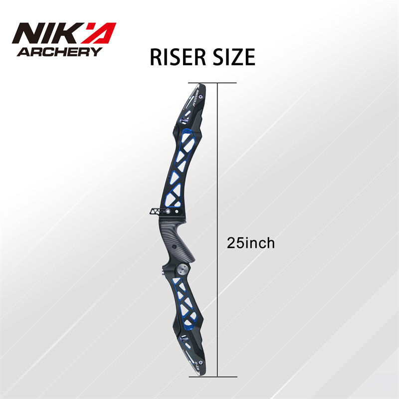 210080-10 25 tum svart&blue färg ILF Recurve Bow Riser