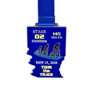 Ny anpassad metall 3D Cycle Series Race Bike Medal