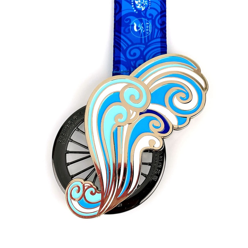 Anpassad 3D -gjuten Cycling Mountain Bike Race Bicycle Sport Medal