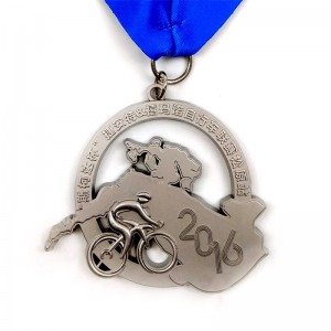 Anpassad 3D -gjuten Cycling Mountain Bike Race Bicycle Sport Medal