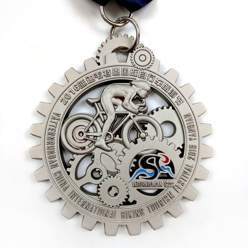Gagny anpassad metall 3D -cykelserie racercykelmedaljer