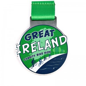 Sport Medal Factory Metal Cyklingmedaljer Anpassade 3D -cykelmedaljer