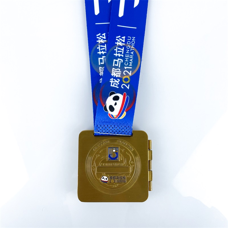 Panda Designkvalitet Custom Marathon Medal Metal Sport Medal