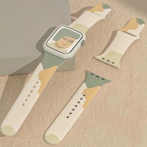 Mjuk silikon vattentät band armbandsersättning rem för iwatch
