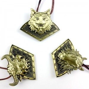 Untique mässing mjuk emaljfärgad metallkarta jigsaw kombination kör medaljer