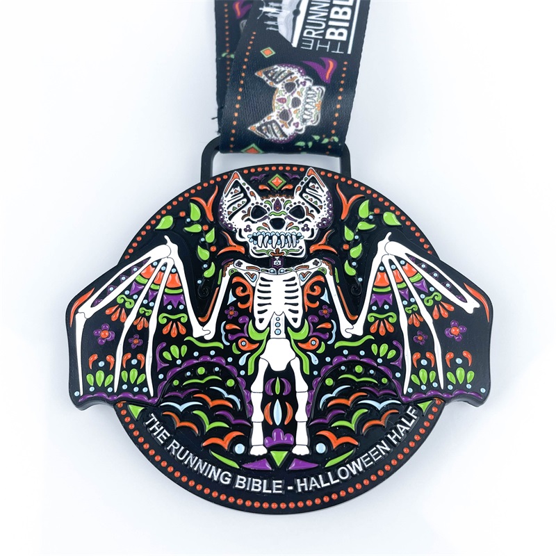 Anpassad sublimering Lanyard Metal Hollow Championship Super Hero Race Medal