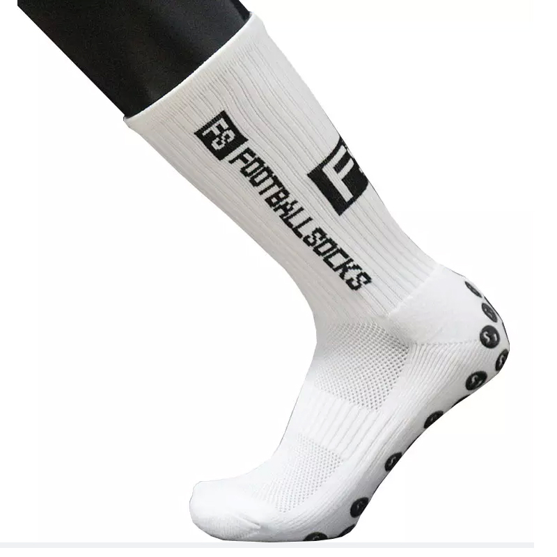 Högkvalitativ sport Men Crew Socks Custom Grip Anti Slip Soccer Football Socks