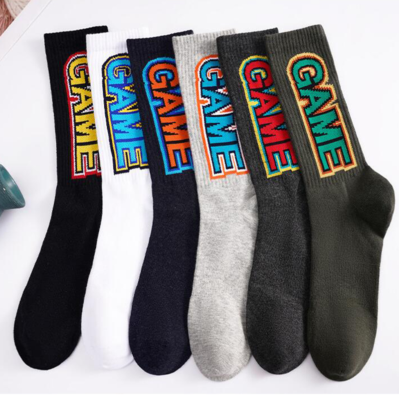 Jacquard Custom Logo Tube Sock Basketball Elites Men Crew Sports Cycling Socks