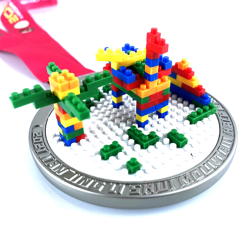 Anpassad metallmedaljhängare Lego Custom Medal Metal Medallion