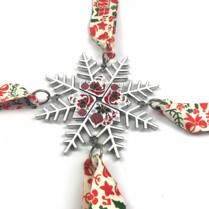 Jultomten som kör medaljer Christian Medal Gift Metal Star Award