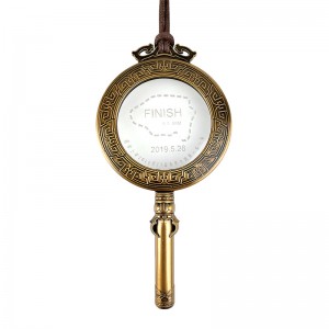 Metallmedalj anpassad gör mina egna medaljhanddesignglasmedaljer