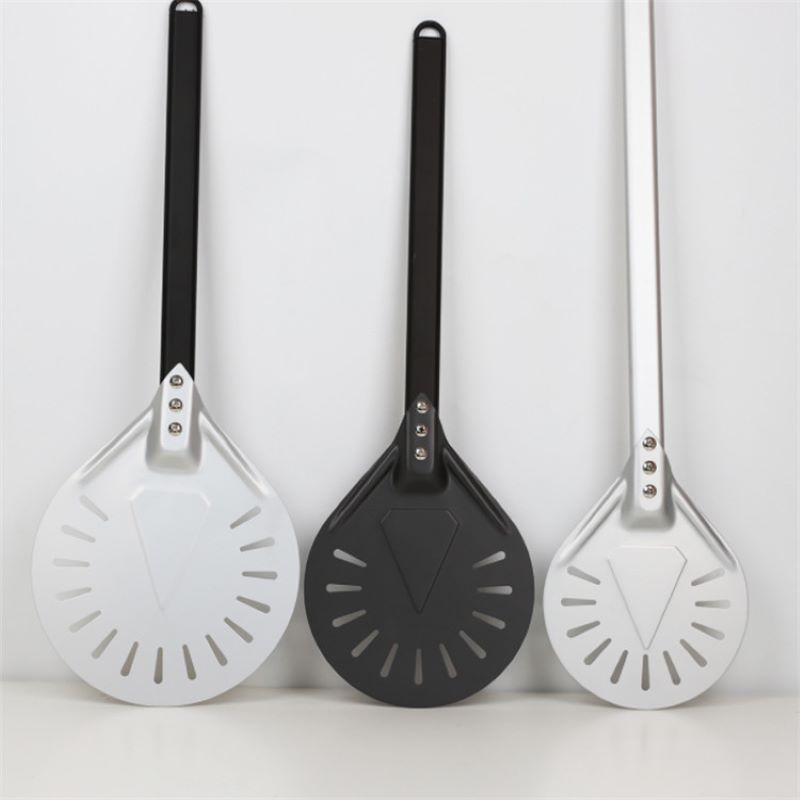 7inc 8inch 9inch perforerad aluminiumpizza Turning Peel Pizza Turner Round Pizza Peel