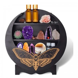 Moon Holder Wall eller Desktop Shelf Essential Oil Holder Crystal Holder