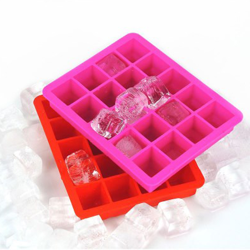 20 Cavity Ice Cube Tray Silicone Ice Cube mögel matklass FLEXIBEL SILICONE ICE CUBE TRAY mögel