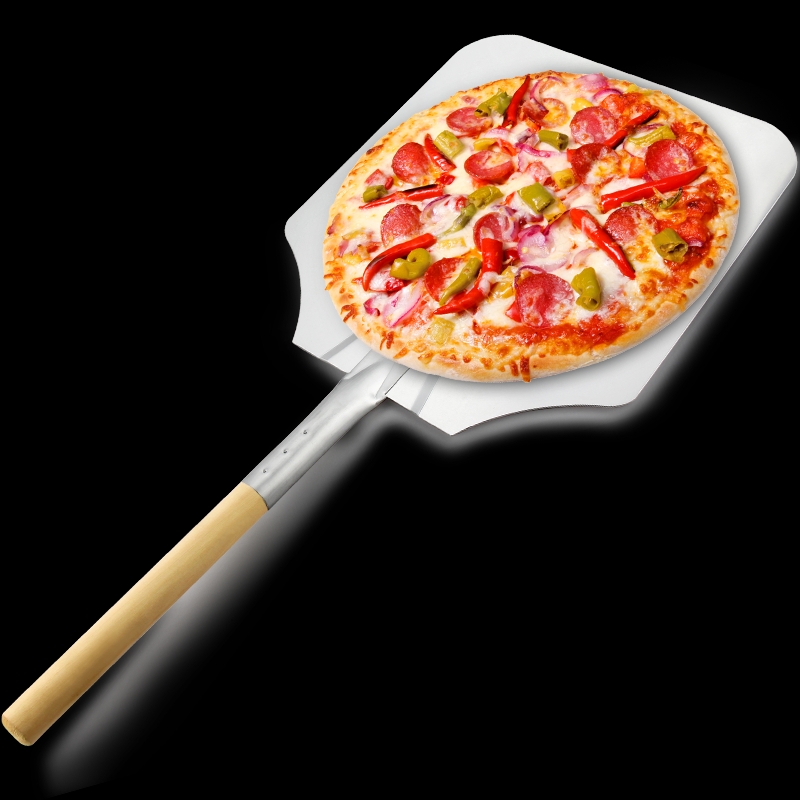 Metallhandtag 12nch/14inch/16inch aluminium pizza peel pizza spade pizza spatula pizza paddel