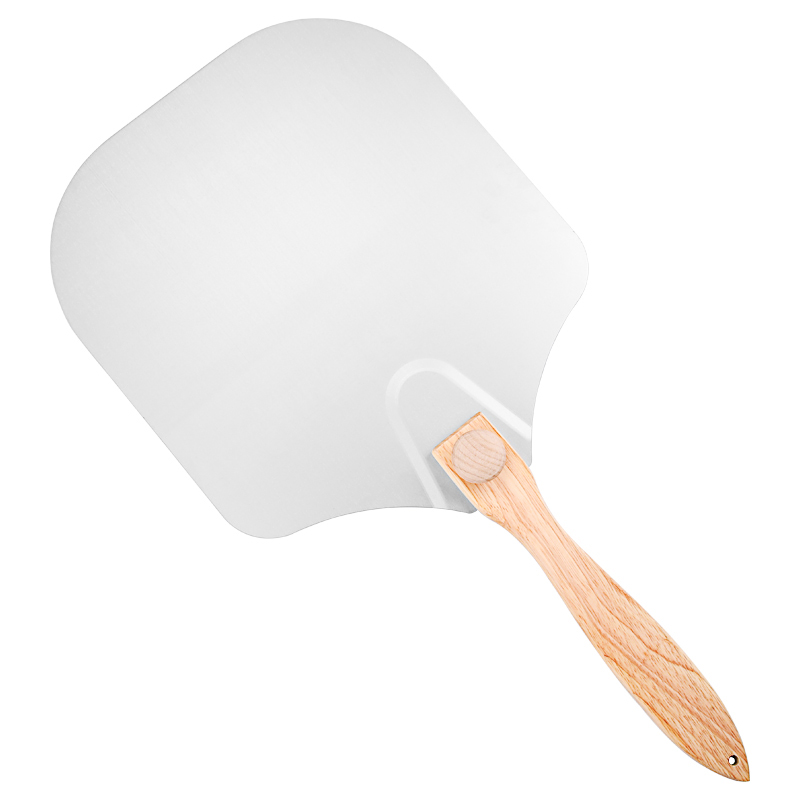 Vikbar 12nch aluminium pizza peel pizza spade pizza spatula pizza paddel med trähandtag