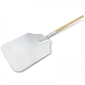 Trähandtag 12nch/14inch/16inch aluminium pizza peel pizza spade pizza spatula pizza paddel