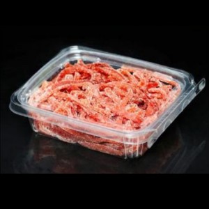 Fruktlåda med lock -manipuleringsresistent behållare 190*155*45 mm Hgf-003