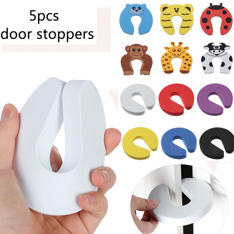 Eva Foam Child Custom Animal Security Manufacturing Cute Special Slam Cartoon Safety Baby Finger Pinch Guard Rubber Door Stoppe