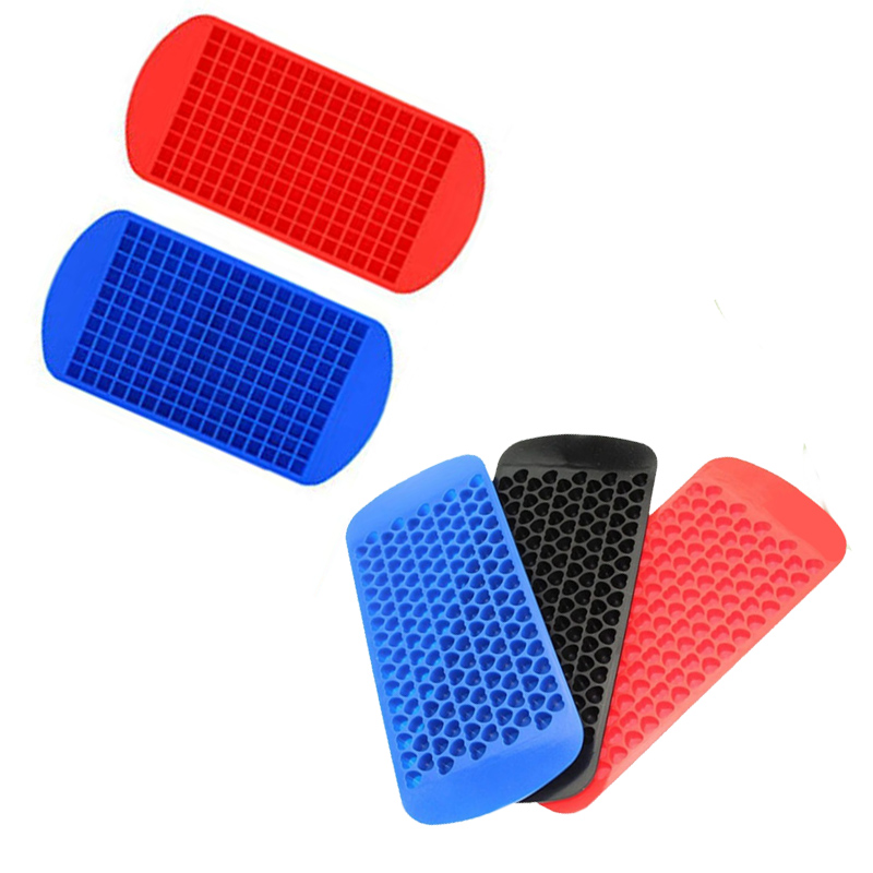 Silikon Mini Ice Cube-brickor, 150 hjärtformade bitar Krossade isformar Enkel frigörande små isbitar för kylning av whisky cocktails, köksgadgets stapelbara isfack, frys special tillbehörsverktyg