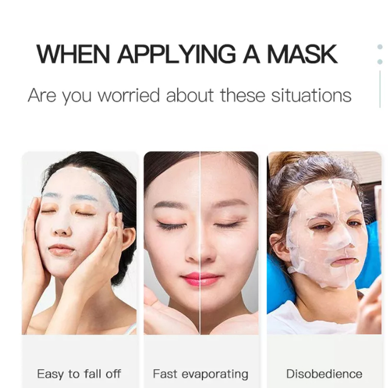 Återanvändbar silikonmaskmask täcker silikon hudmask återanvändbar fuktgivande ansiktssilikonmask anti-förångning mask ansiktsvårdsverktyg