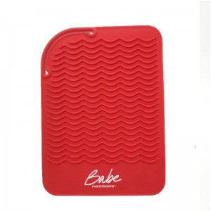 Professionell silikonvärmebeständig stylingstationsmatta för alla hårrätare, curling strykjärn, hårrätare, platta strykjärn, hårverktygsapparater hårtorksalongverktyg frisör