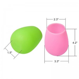 12 oz obrottsbara silikonvinsglas, återanvändbara sprängtäta vinglas för fester, camping, stränder och båtar, stamlösa silikonvinsglas, hippie humle,